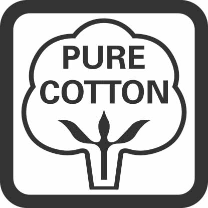 Material made of pure cotton