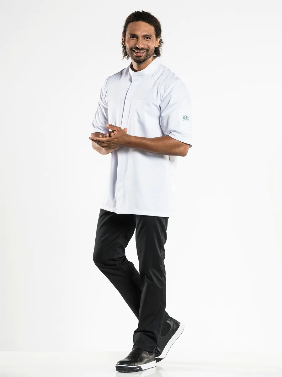 Chef Jacket Salerno RPB White Short Sleeve - Chaud Devant