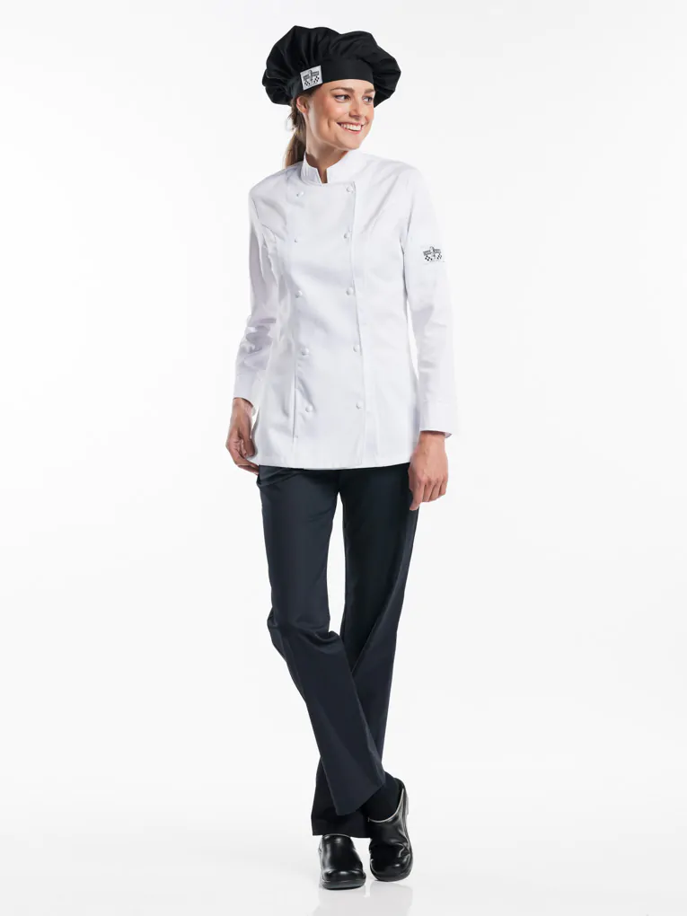 Chef Works Dames BCWMC007WHTS chef-jassen, Wit, Klein