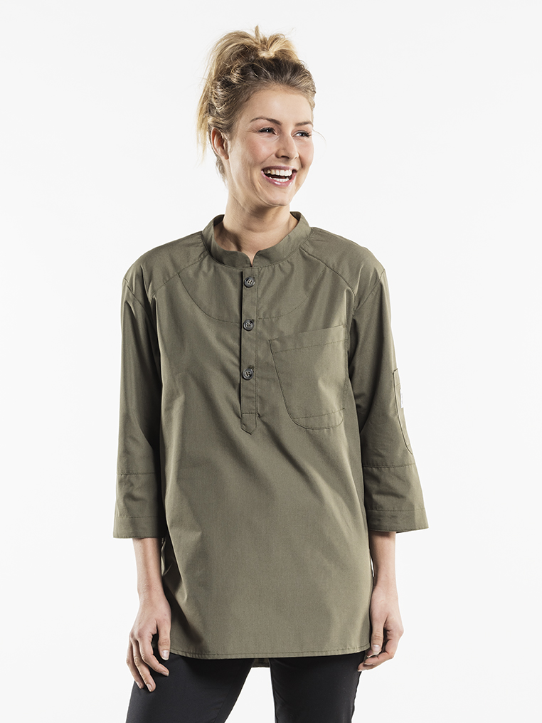 Chef&#x20;Jacket&#x20;Bujutsu&#x20;Green