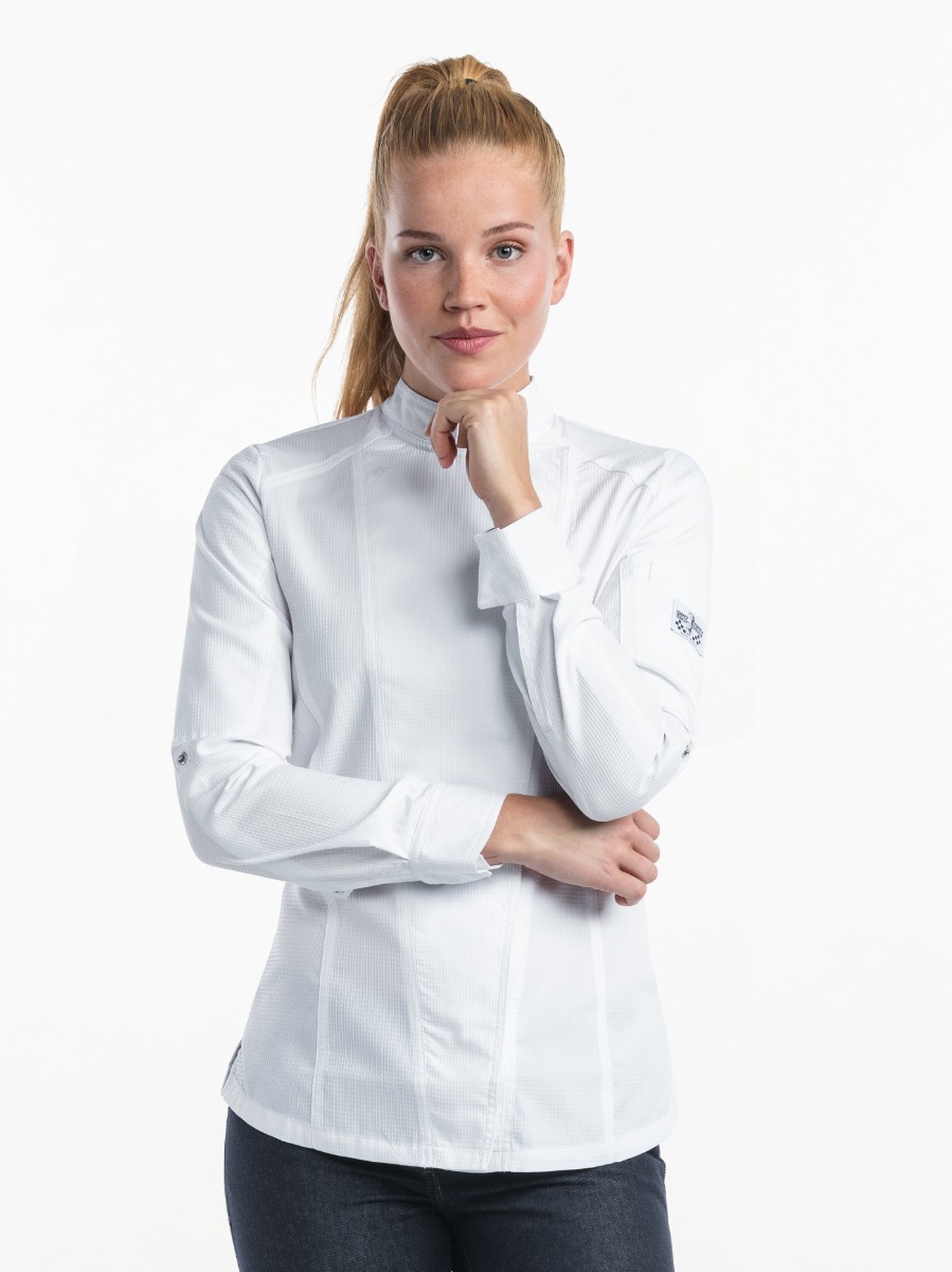 Chef Jacket Lady Biker SFX White