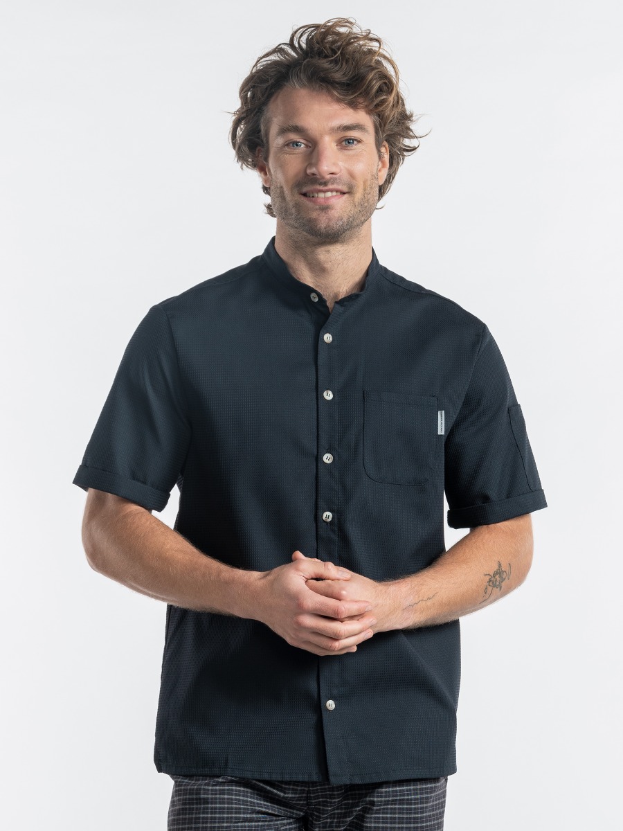 Chef Jacket Verano SFX Black Short Sleeve