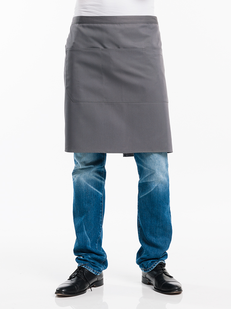 Apron 3-Pockets Grey W100 - L50