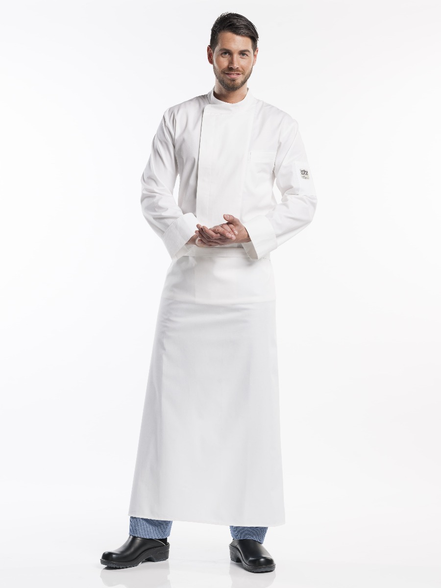 Apron Organic White W100 - L100