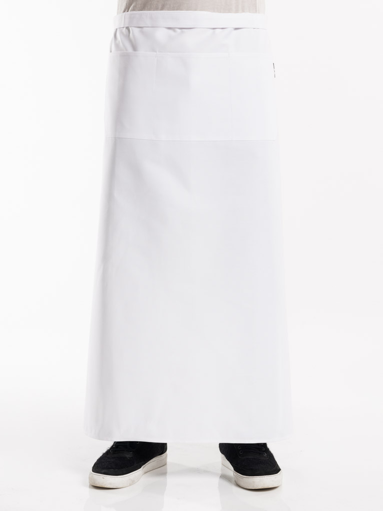 Apron 3-Pockets White W100 - L100