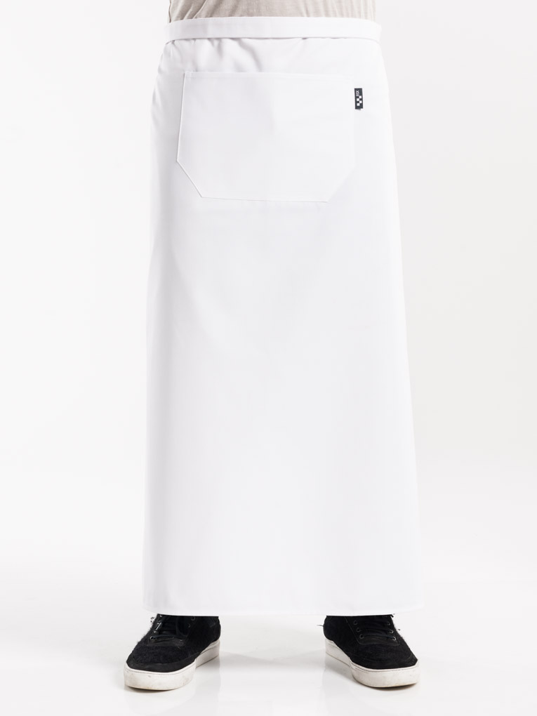 Apron 1-Pocket White W120 - L100