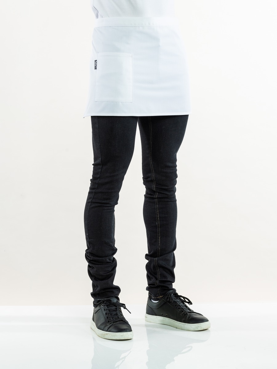 Apron&#x20;1-Pocket&#x20;White&#x20;W75&#x20;-&#x20;L35