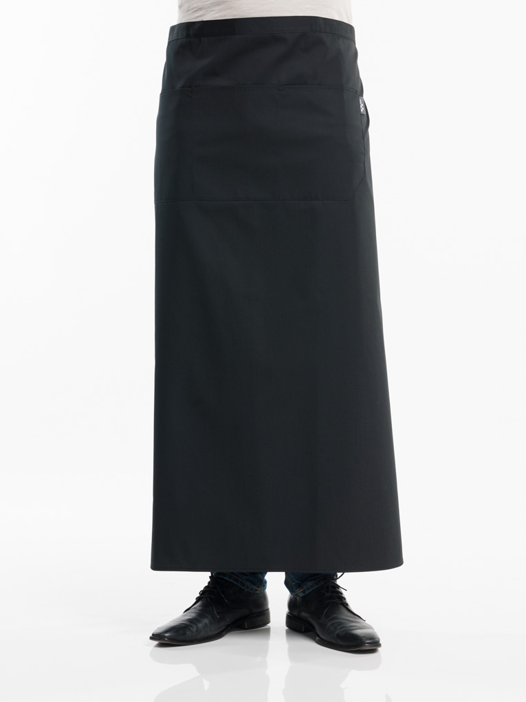 Apron 3-Pockets Black W100 - L100