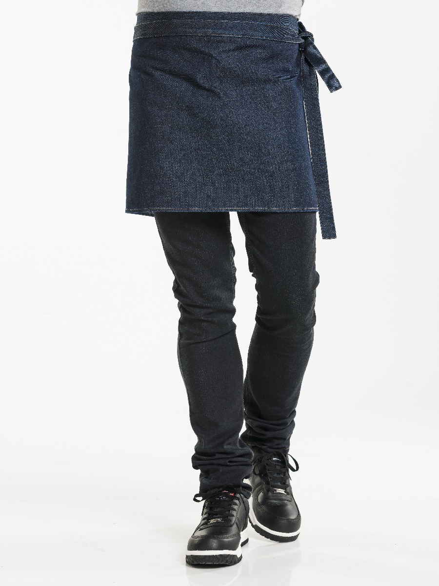 Apron Plain Blue Denim 16" W90 - L40