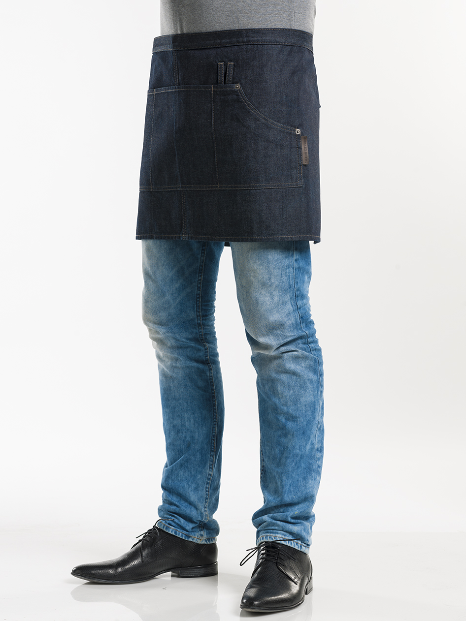 Apron Multipocket Blue Denim 16" W90 - L40
