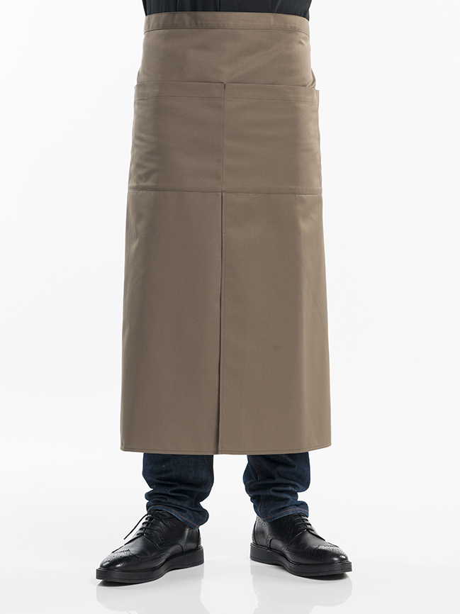 Apron&#x20;4-Pockets&#x20;Taupe&#x20;W90&#x20;-&#x20;L80