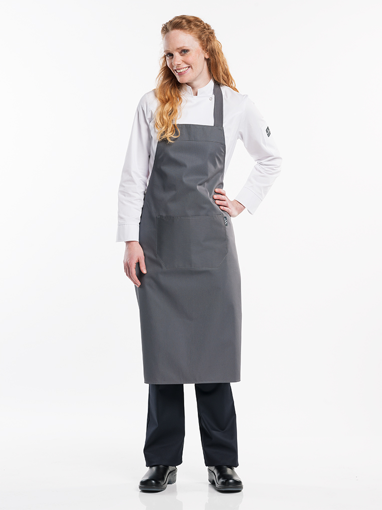 Bib Apron Grey W75 - L100