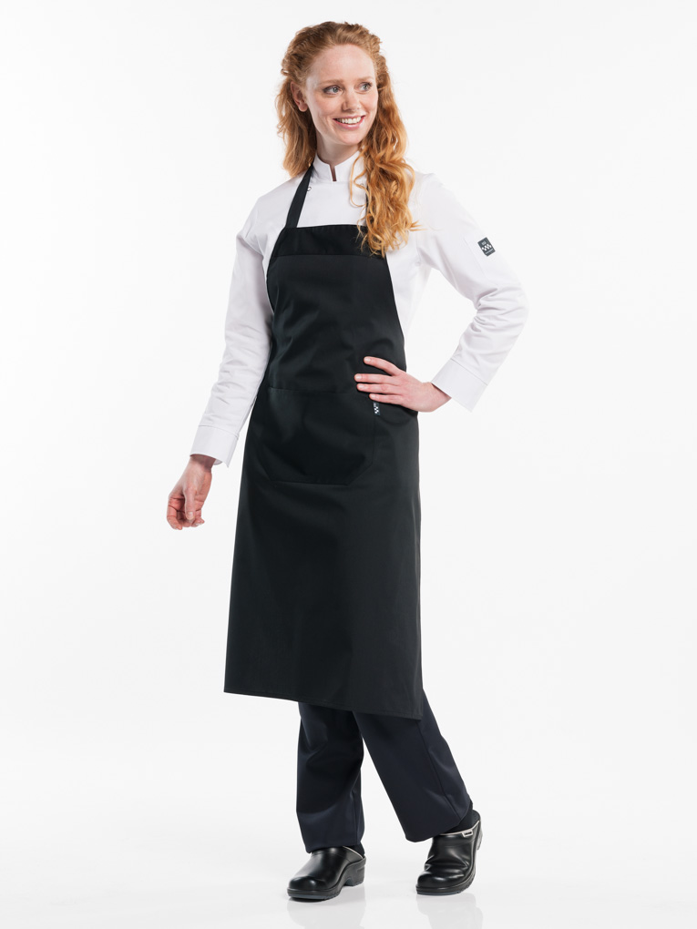 Bib Apron Black W75 - L100