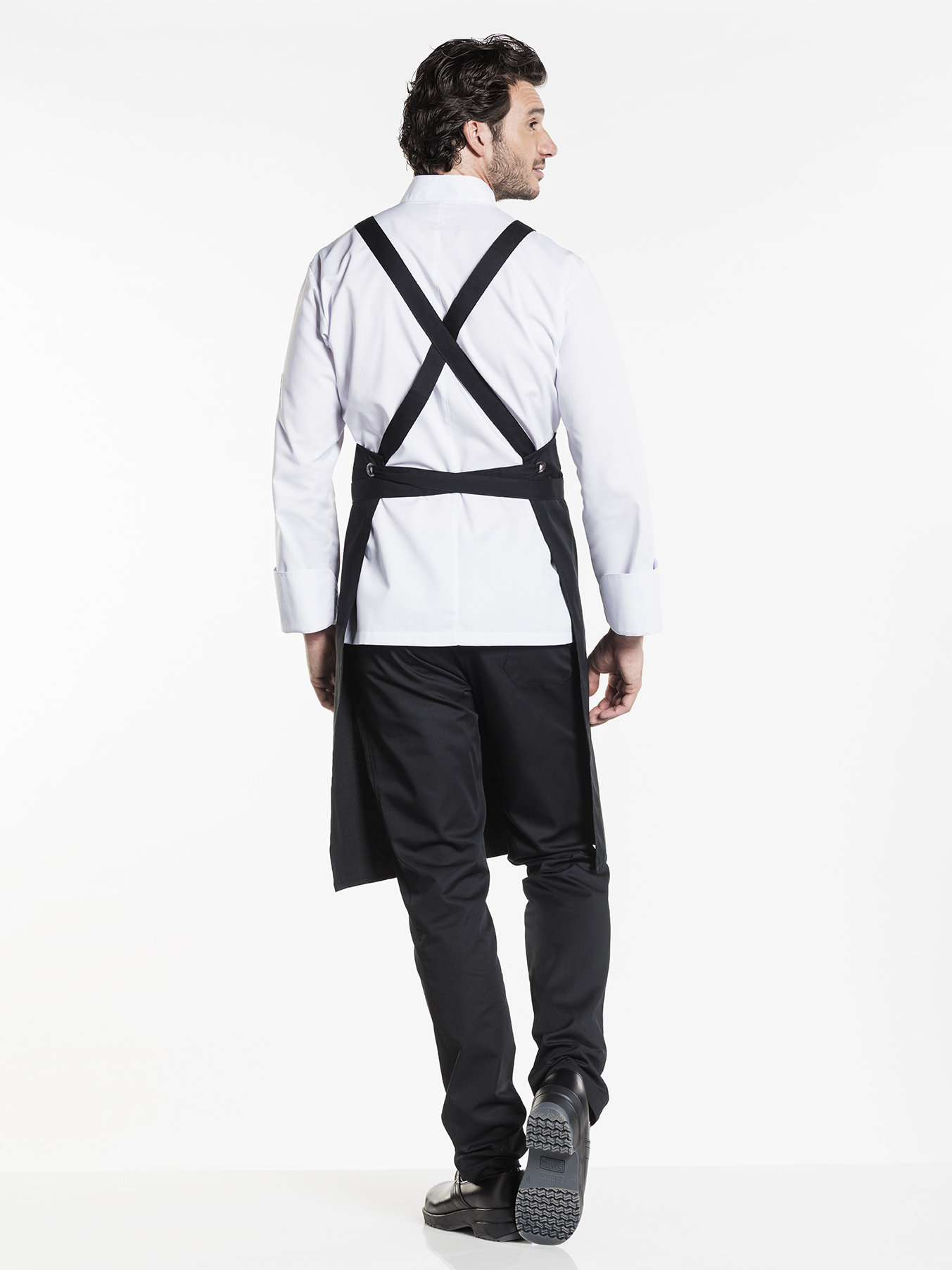 Bib Apron Cross Black W85 - L100