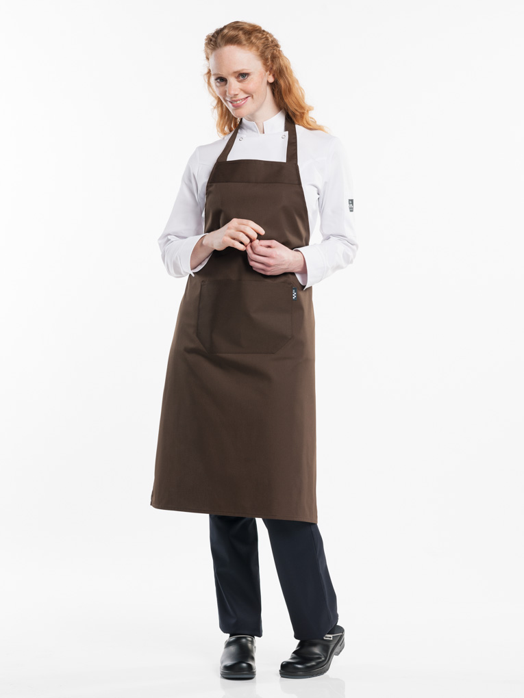 Bib Apron Brown W75 - L100