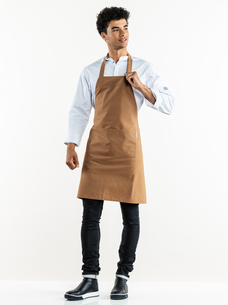 Bib Apron Base Chestnut W70 - L85