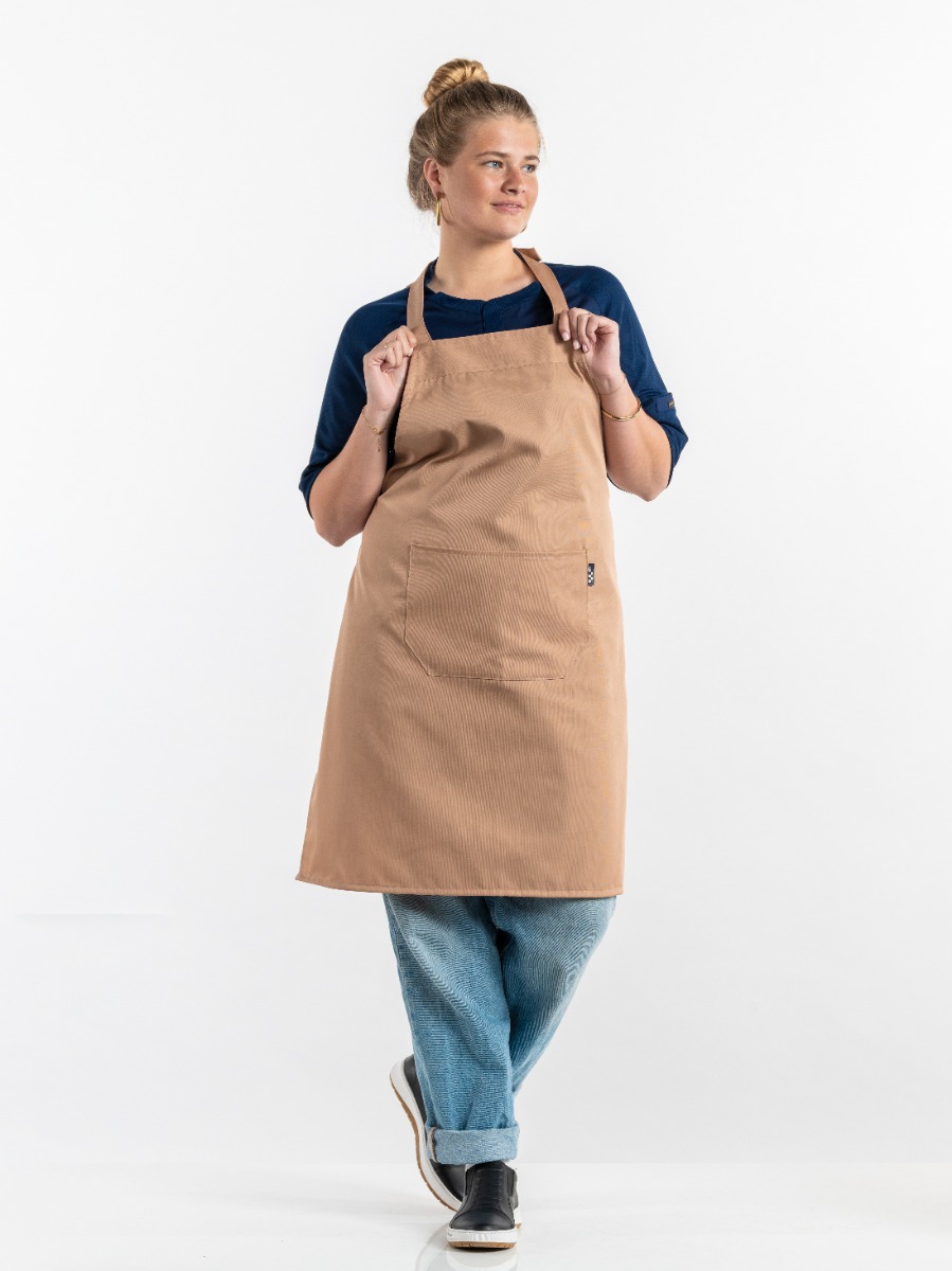 Bib Apron Latte W75 - L85