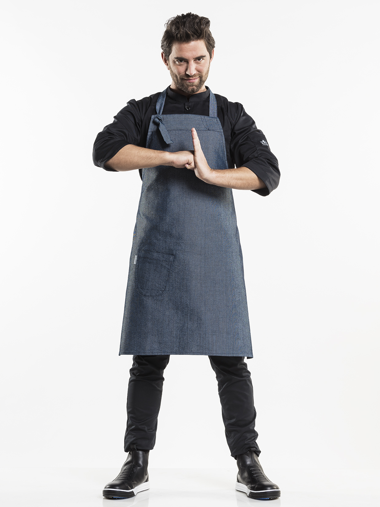 Bib Apron Bujutsu Petrol W75 - L90