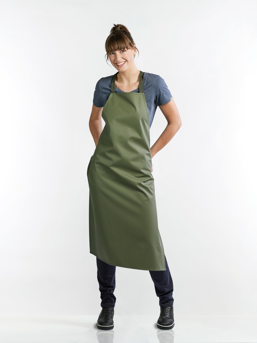 Bib&#x20;Apron&#x20;Waterproof&#x20;Green&#x20;W75&#x20;-&#x20;L110