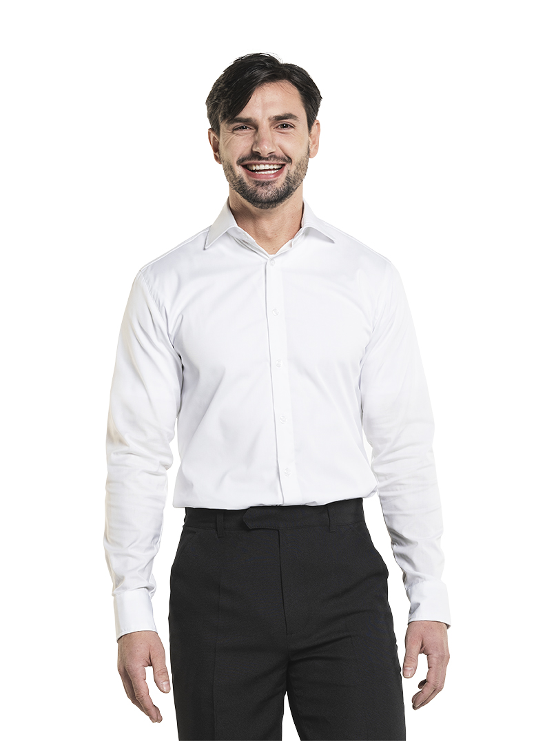 Shirt Men White Stretch