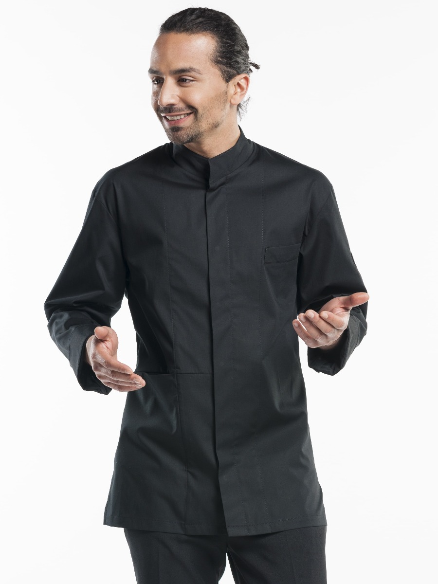 Serving Jacket Men Black Stretch