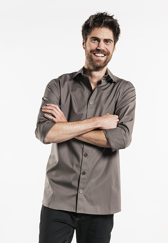 Shirt / Blouse Men Stone Stretch
