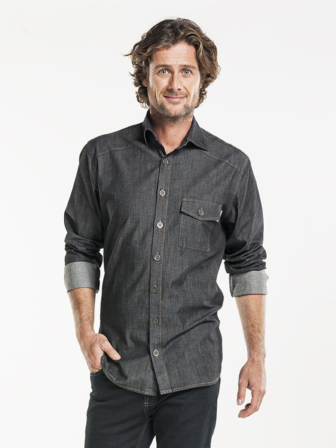 Shirt Men Antra Denim Stretch