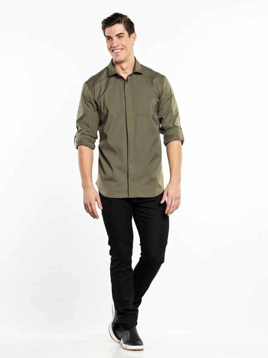Chemise boutonnée homme Exofficio Buzz Off L/S taille L