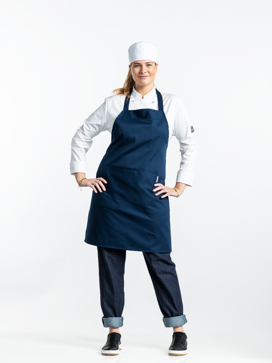 Bib Apron Navy W75 - L85