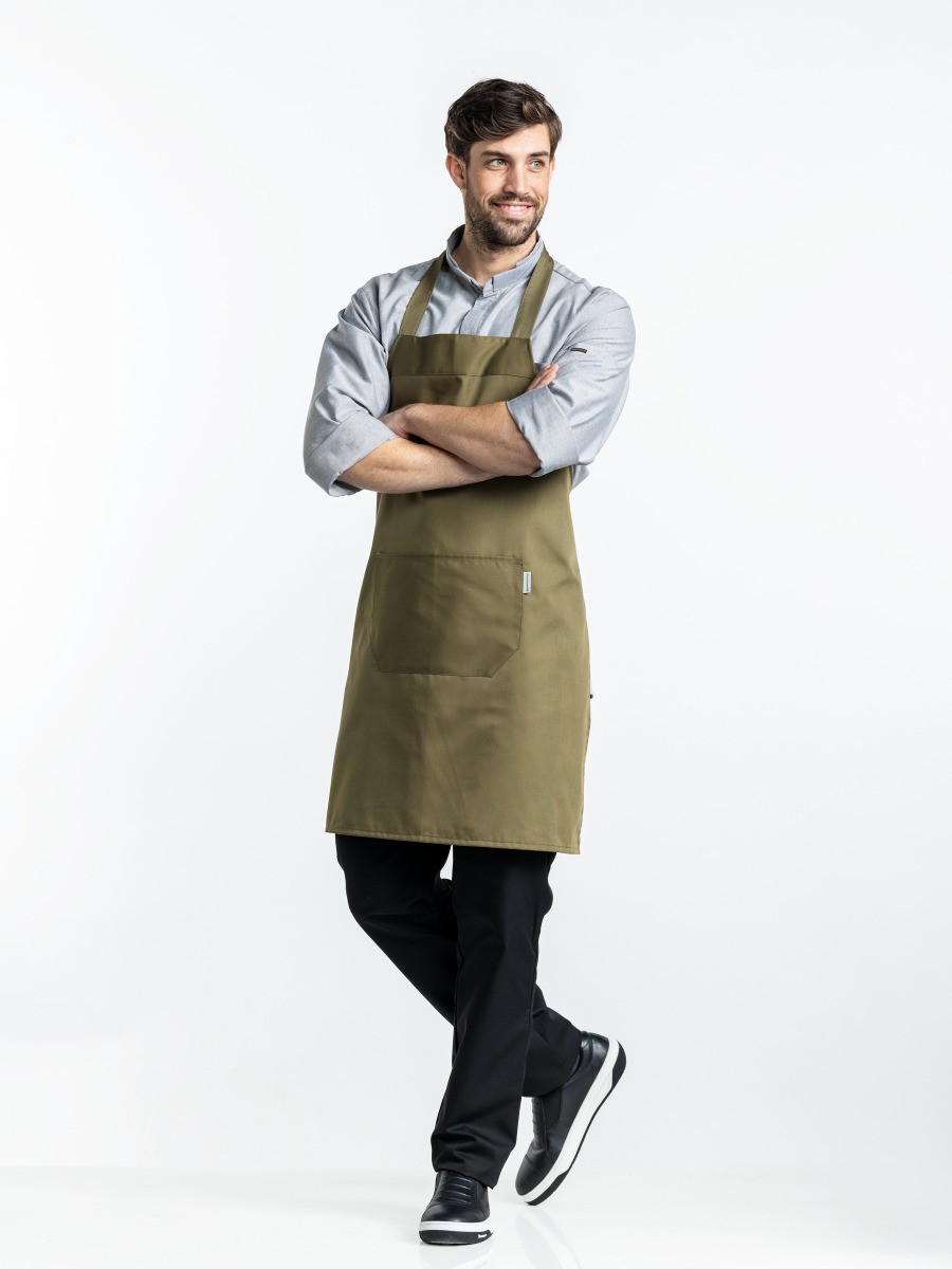 Bib Apron Dark Olive W75 - L85