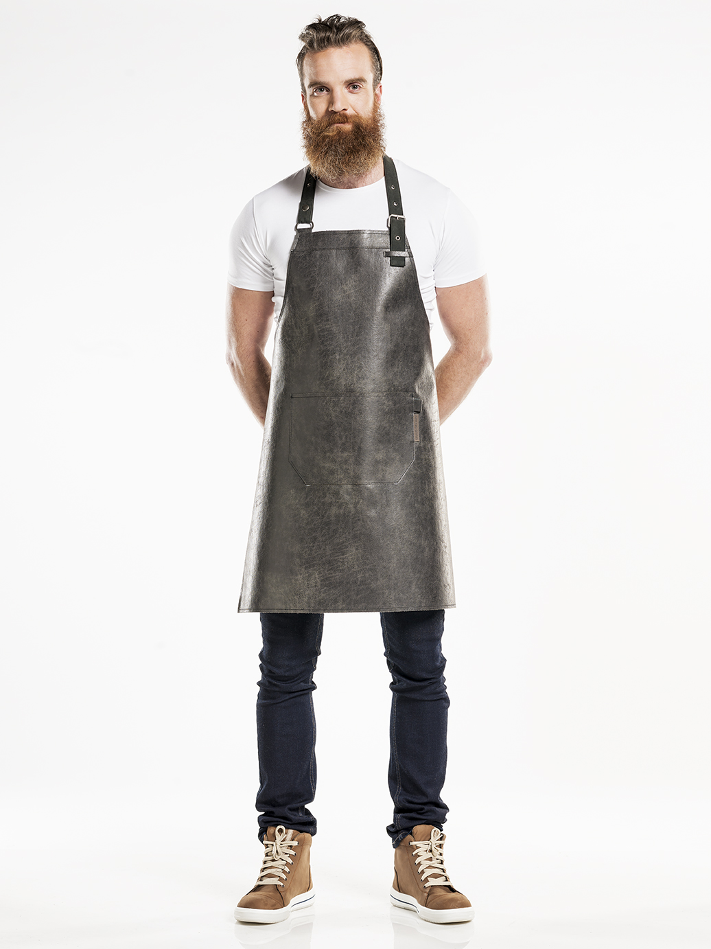 Bib Apron Regular Moonshine Black W65 - L80
