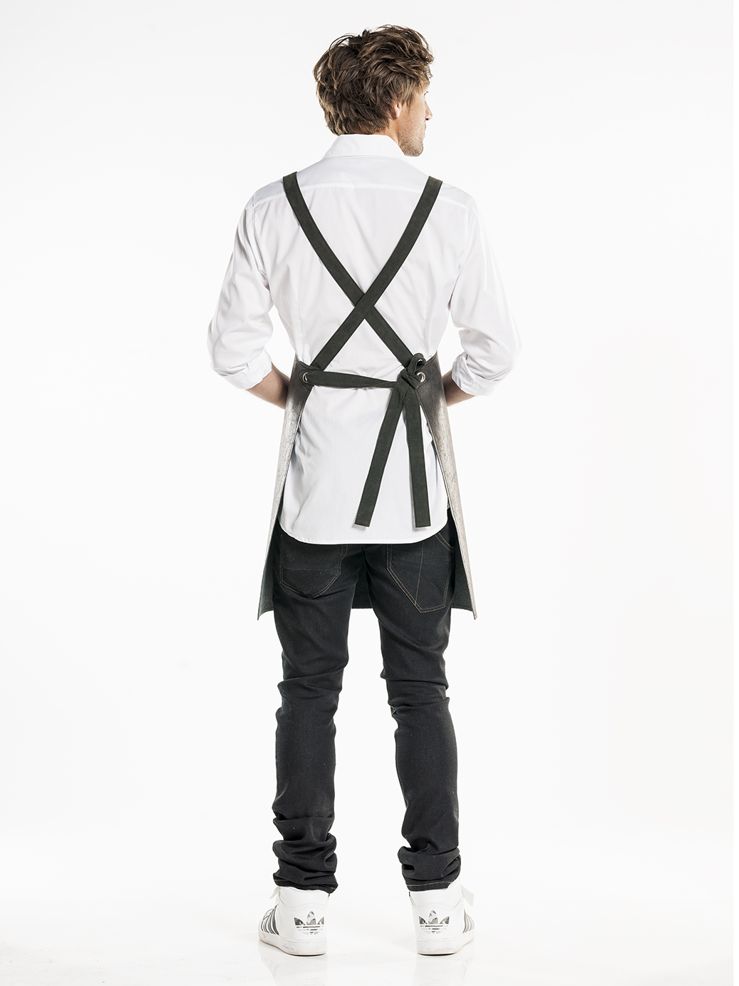 Bib Apron Fusion Moonshine Black W70 - L80