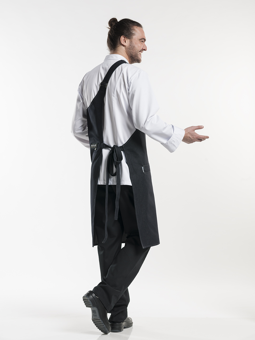 Bib&#x20;Apron&#x20;Butcher&#x20;Black&#x20;Denim&#x20;W90&#x20;-&#x20;L100