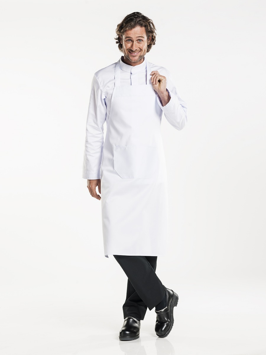 Bib Apron RPB White W70 - L100