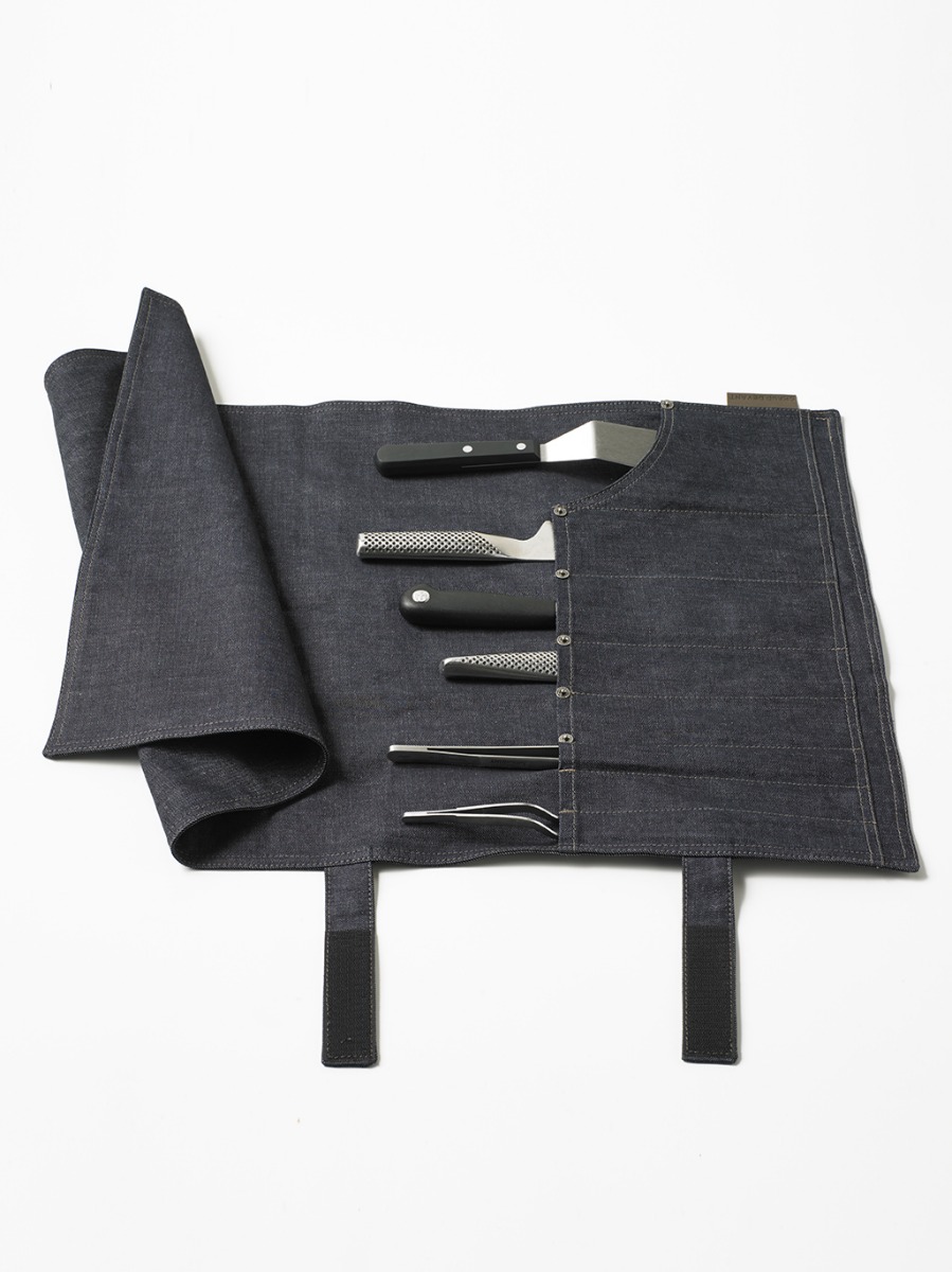 Accessories Knife Roll Blue Denim