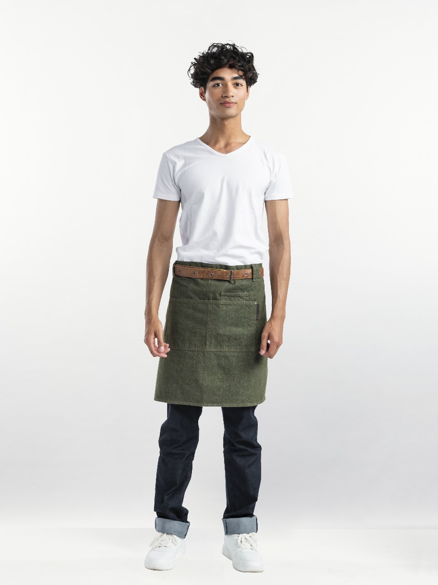 Apron Forene Green Denim W70 - L50