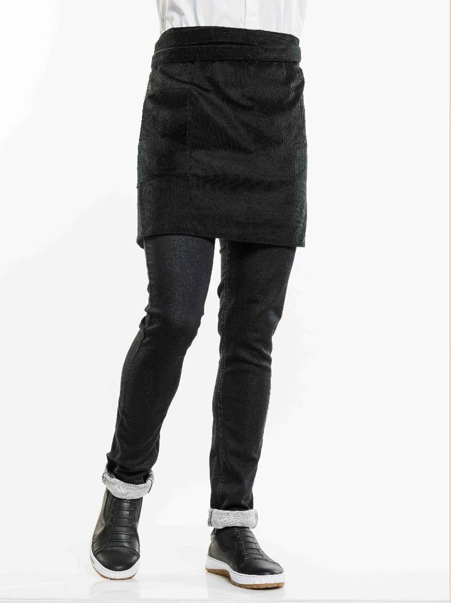 Apron Black Velvet W80 - L45
