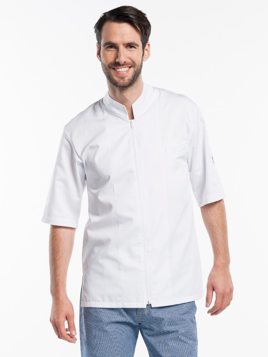 Chef&#x20;Jacket&#x20;Monza&#x20;White&#x20;Short&#x20;Sleeve
