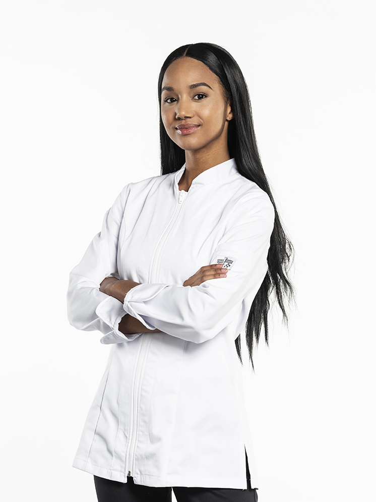 Chef&#x20;Jacket&#x20;Lady&#x20;Monza&#x20;White