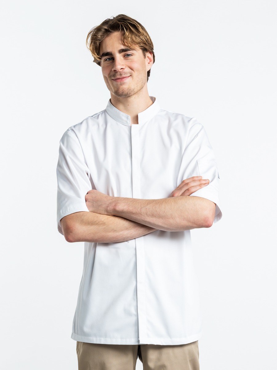 Chef Jacket Sabor White Short Sleeve