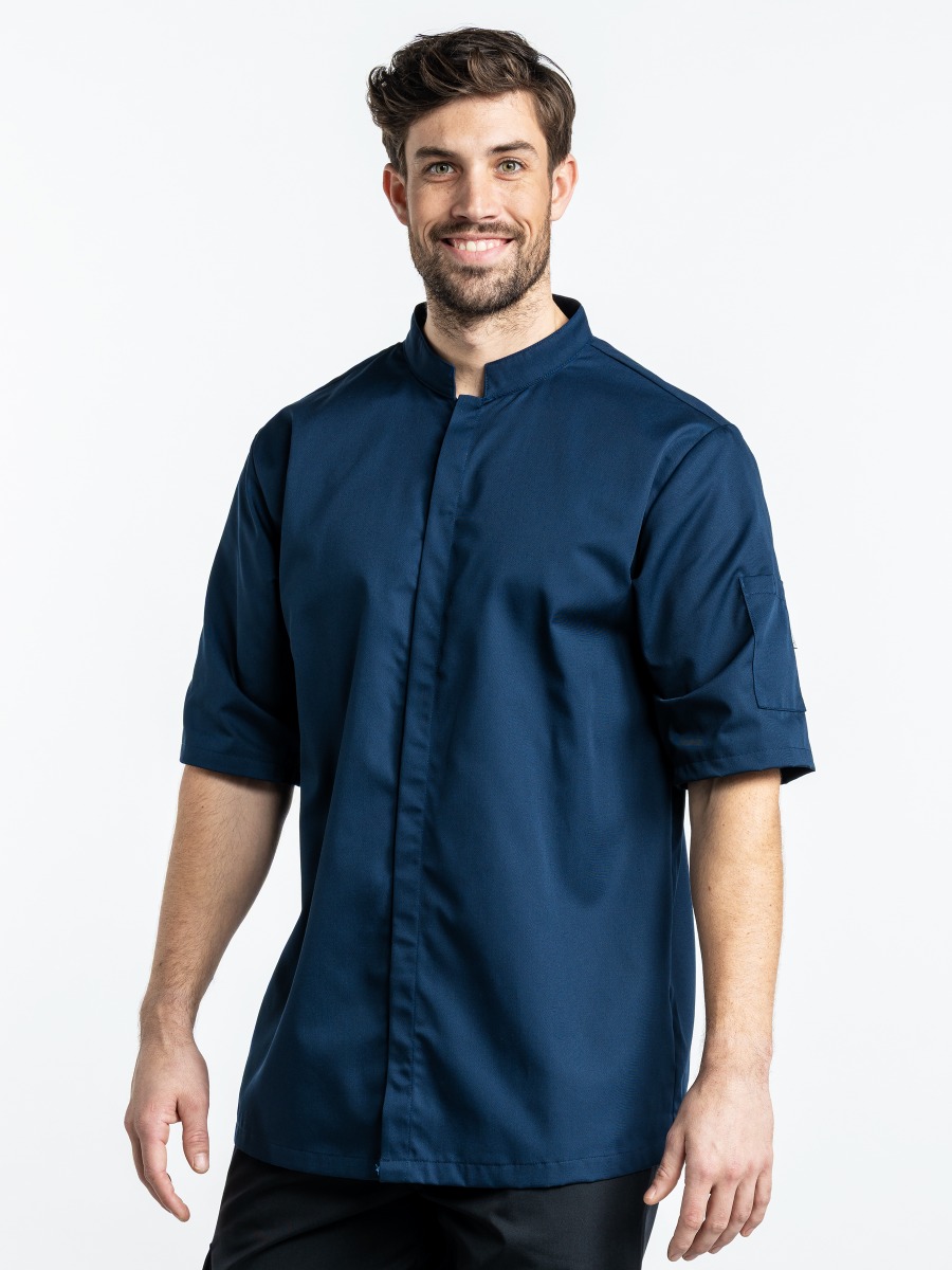Chef Jacket Sabor Navy Short Sleeve