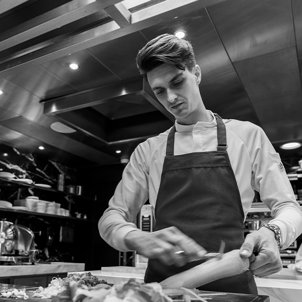 Ian kousemaker Fratello Chef Jacket Chaud Devant